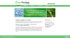 Desktop Screenshot of greenplumberaustin.com