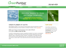 Tablet Screenshot of greenplumberaustin.com